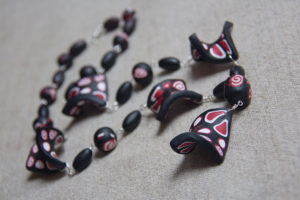 Polymer clay necklace