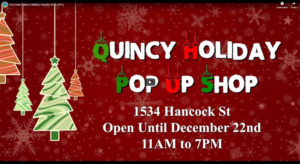 Discover Quincy Holiday Pop-Up Shop