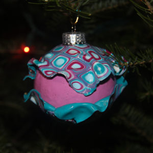 Pink Christmas tree ornament