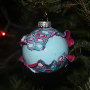 Light Blue Christmas Tree Ornament